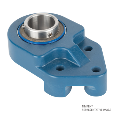 Food Grade Grease 3 Bolt Flange Mounted Ball Bearing Unit